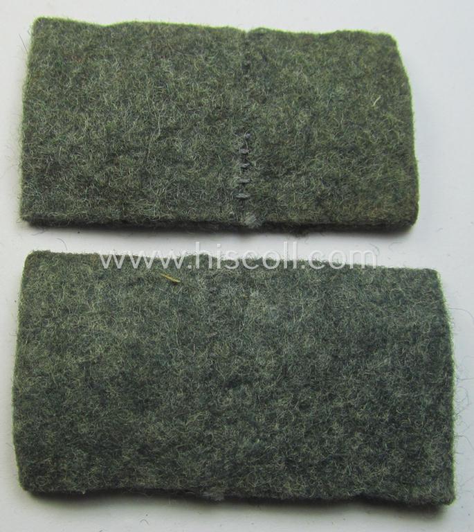 Attractive - fully matching and scarcely found! - pair of WH (Heeres) 'Infanterie'-related, so-called: regimental shoulderstrap-'slip-ons' (ie. 'Schulterstück-Überschuben') as was intended for usage by a: 'Soldat des Infanterie-Regiments 129'