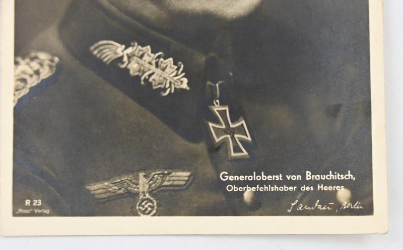 German WH Generaloberst Postcard 'von Brauchitsch'
