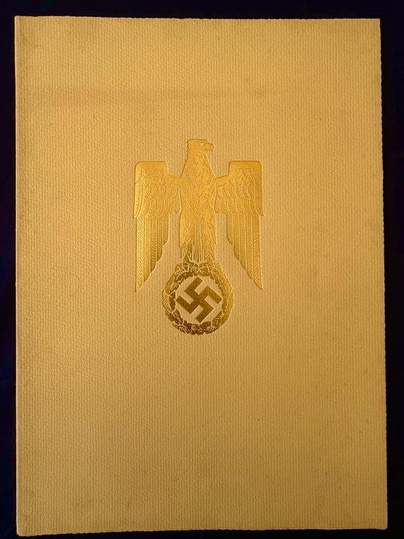 AUTHENTIC GERMAN WW2 HAND INK SIGNATURE OF NAZI LEADER REICHMARSCHALL HERMANN GORING.