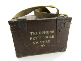 British WWII MK2 Field Telephone Set-F