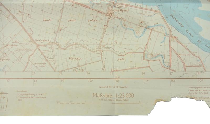 German Mapcard of 'Oost-Souburg Holland