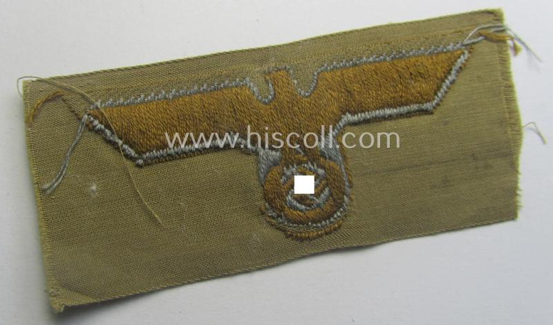 WH (Heeres) 'tropical-issue' (ie. DAK or: 'Deutsches Afrika Korps'-related-) side-cap-eagle