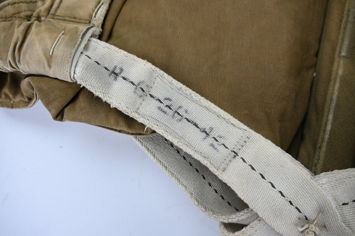 USAAF WW2 Named AN6510-1 Seat Parachute Harness Assembly