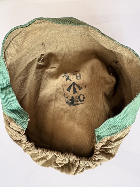 VERY RARE BRITISH WWII FEMALE MUNITIONS WORKERS HEAD-DRESS. CANARY GIRLS.