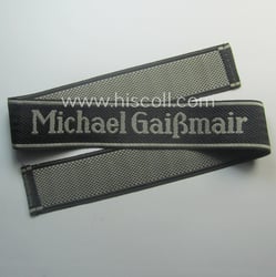 Superb, Waffen-SS cuff-title (ie. 'Ärmelstreifen') as executed in...