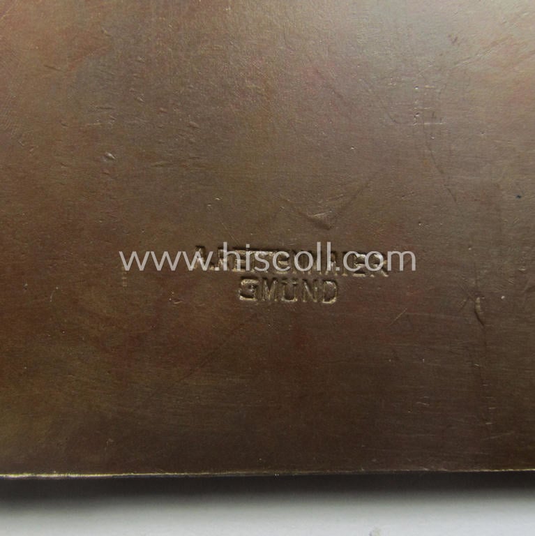 D.L.V.- (ie. D.D.A.C.-) related plaque (ie. 'Erinnerungs- o. nichttragbare Plakette') as  issued to commemorate a specific rally entitled: 'Ballonverfolgung 1935 - DDAC Ortsgruppe / Flieger Ortsgruppe - Stuttgart'