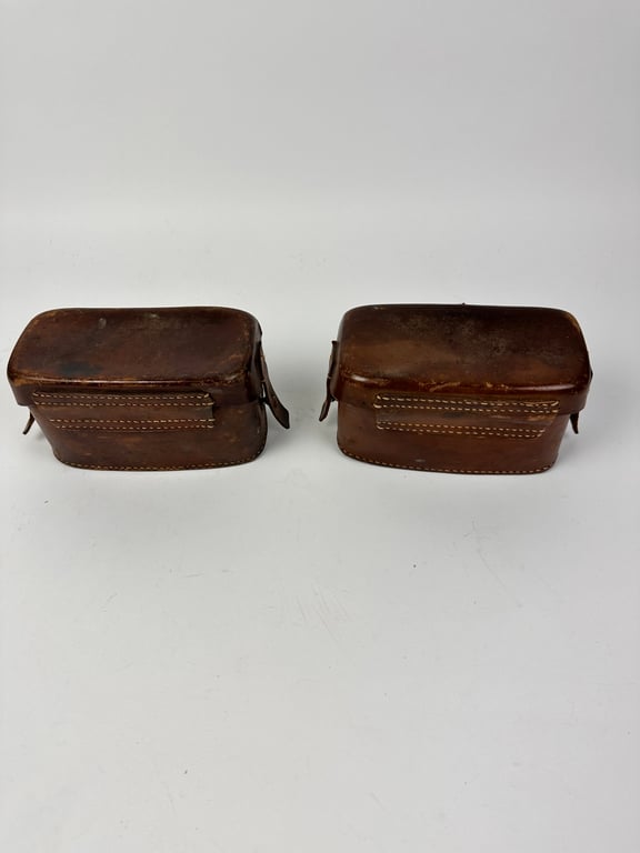 Original German WWII Set Matching Medical Pouches For Stretcher Bearer (Kragenträger)