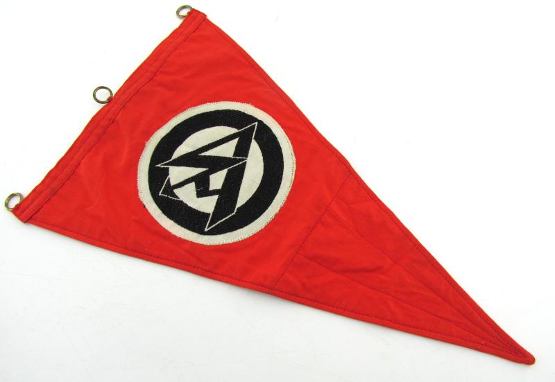 SA ( Sturmabteilung ) Pennant Flag With RZM Tag