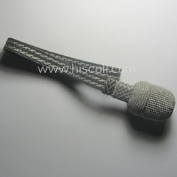 Darker-green- and silver-coloured, WH (Heeres) officers'-type sword-knot (ie....