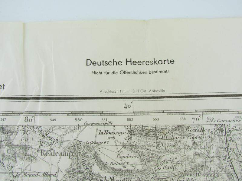 German Militairy Roadmap France ( South-East Abbeville )