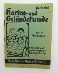 Booklet : "Karten- und Geländekunde (Maps and Topography)"