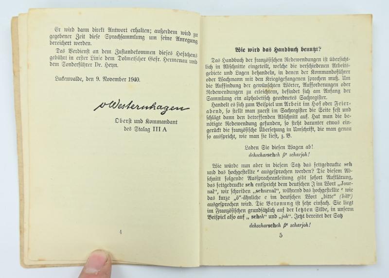 German POW Language Pocket Book