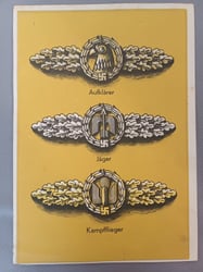 Frontflugspange luftwaffe postcard