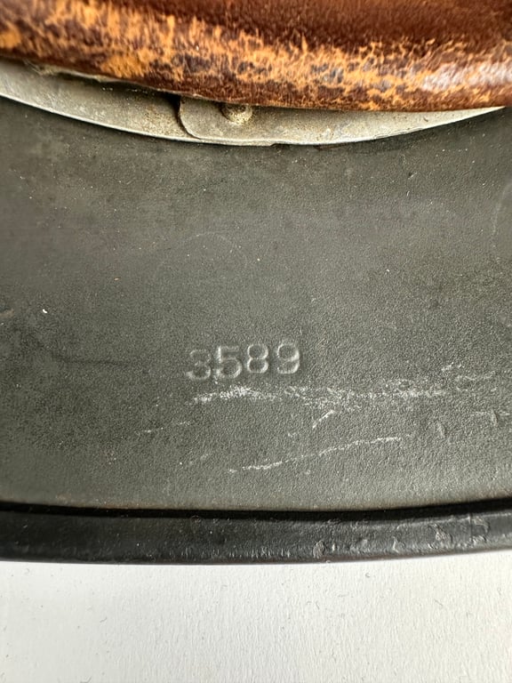 M35 'Re-issued' Ex DD Wehrmacht helmet "Q66" camo