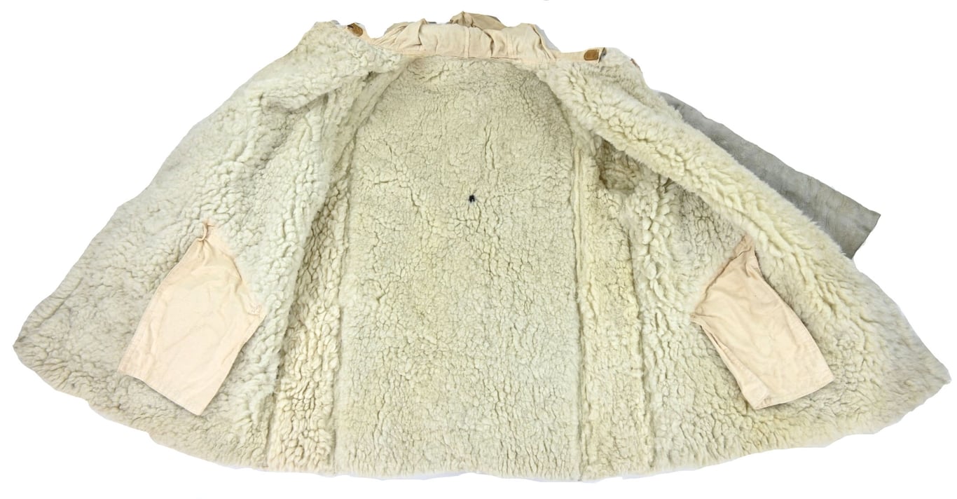 German Luftwaffe Winter Fur Sheepskin Jacket