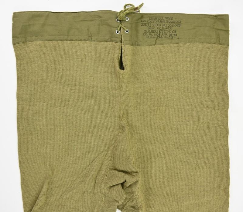 US WW2 Wool Drawers 1944