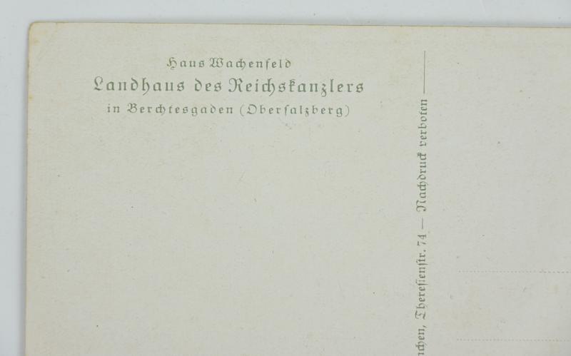 German Third Reich Era Postcard 'Der Berghof'