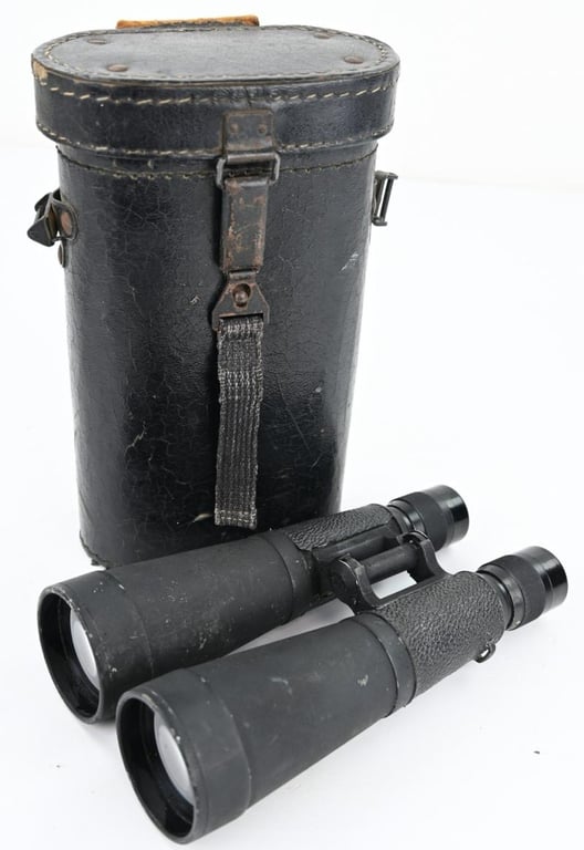 German WH 7x56 Panzer Binocular in Case