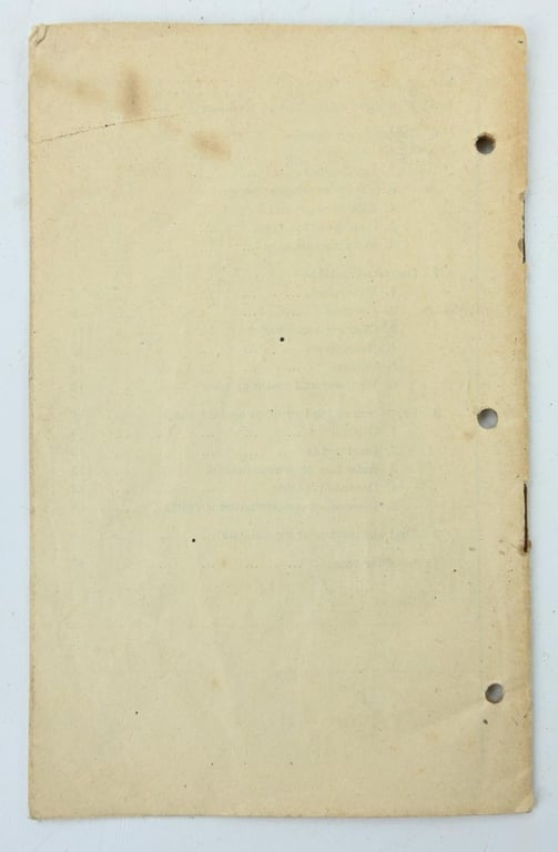 British WW2 Field Service Pocket Book