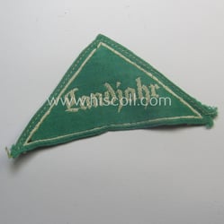 HJ (ie. 'Hitlerjugend') honorary-district-triangle (ie. 'Gebietsdreieck') entitled: 'Landjahr'...