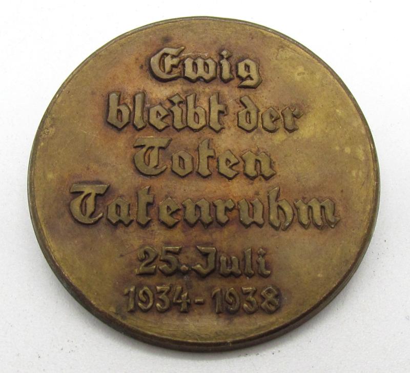 NSDAP Commemorative Badge – July Putsch 1934–1938