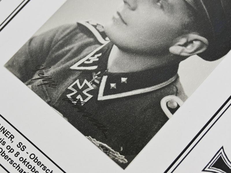 Signature of Waffen-SS KC Recipient 'Sepp Lainer'