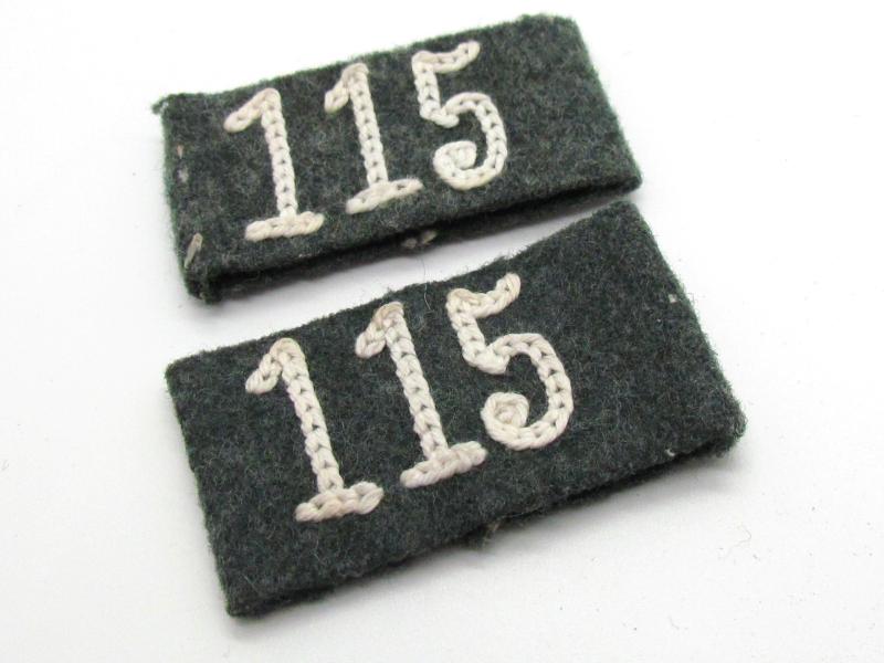 WH (Heer) Slip-ons for the 'Infanterie-Regiment 115'