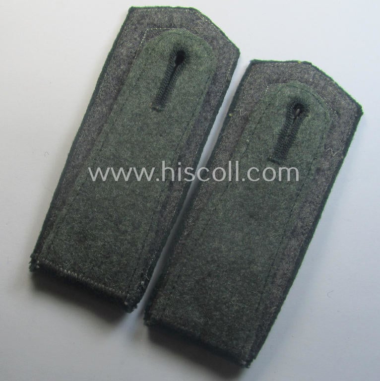 Pair of WH (Heeres), 'cyphered' so-called: 'M36'-pattern and/or pointed-styled (ie. generic-styled!) NCO-type shoulderstraps: 'Feldwebel des Infanterie-Abtlgs. 343'