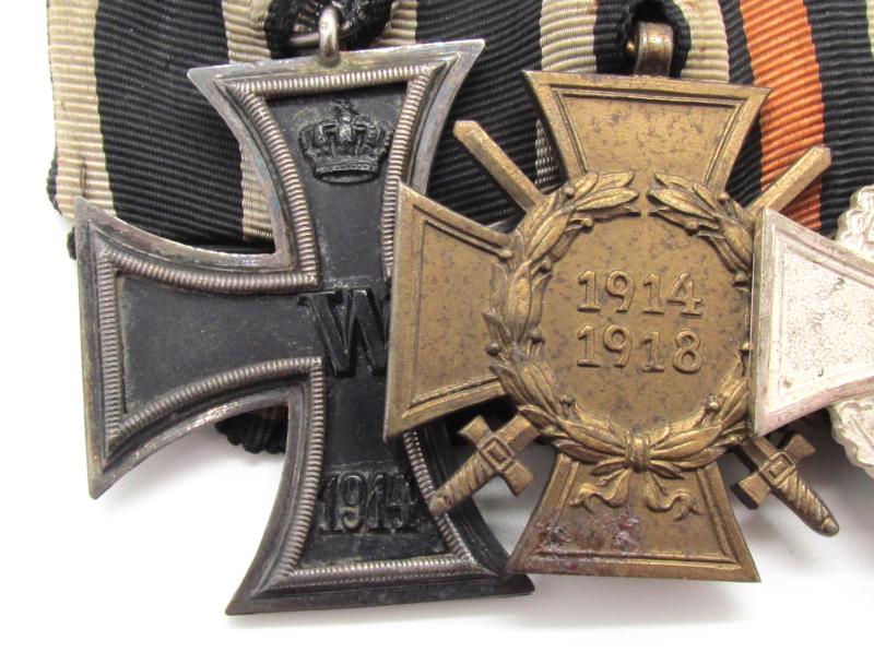 German WWI & WWII Era Five piece medal bar in Case