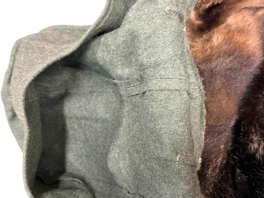 German Wehrmacht (Heer)" Wachmantel"  Rabbit skin lining.