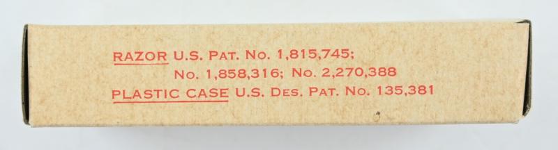 US WW2 Enlisted Men 'Gillette' Safety Razor in case