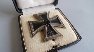 Curved, Named and Cased Iron Cross first Class