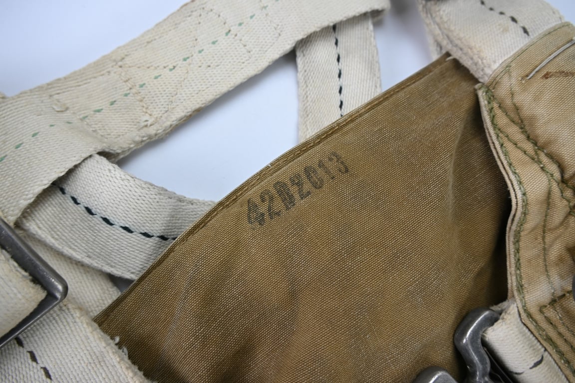 USAAF WW2 Named AN6510-1 Seat Parachute Harness Assembly