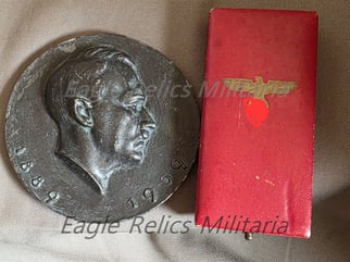Arno Breker Plaque - Chancellery Commemorative/Adolph Hitler  50th...