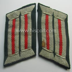 Pair of WH (Heeres) later-war-pattern, officers'-type collar-tabs (ie....