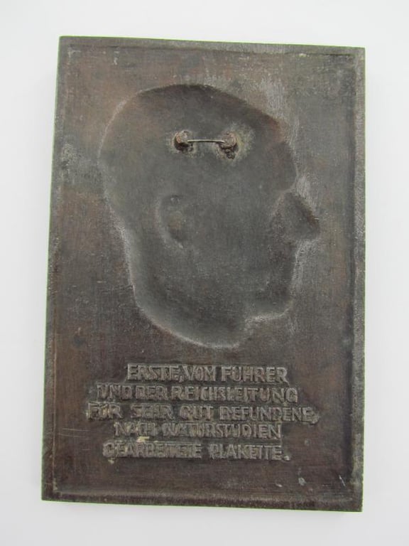 Adolf Hitler Award Plaque for NSDAP Officials