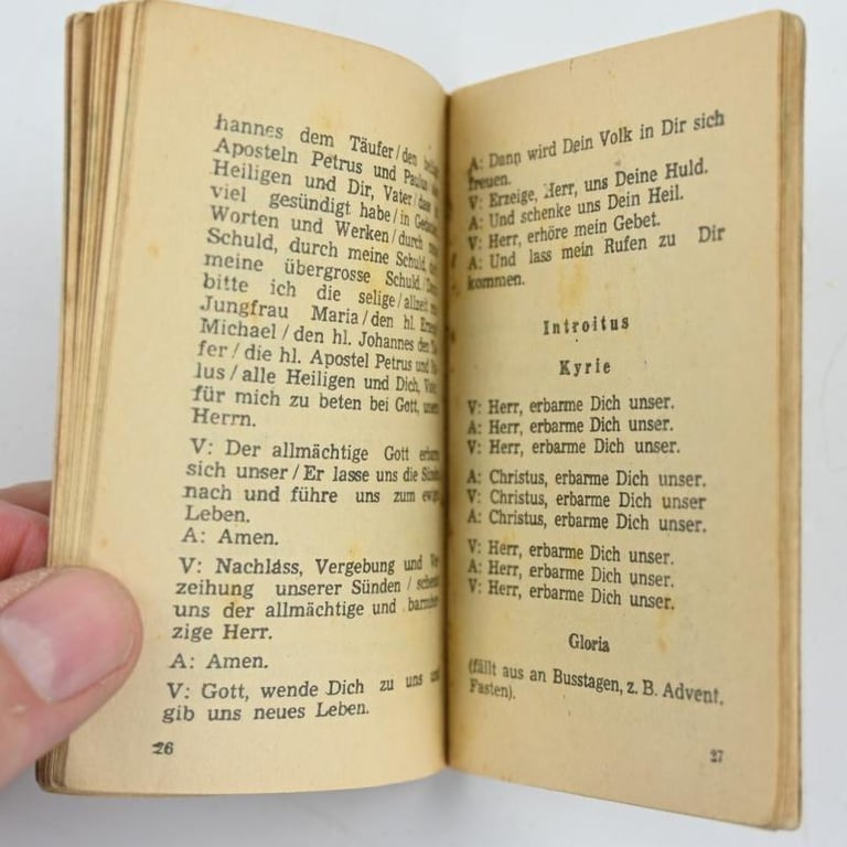 German WH Prayer Booklet
