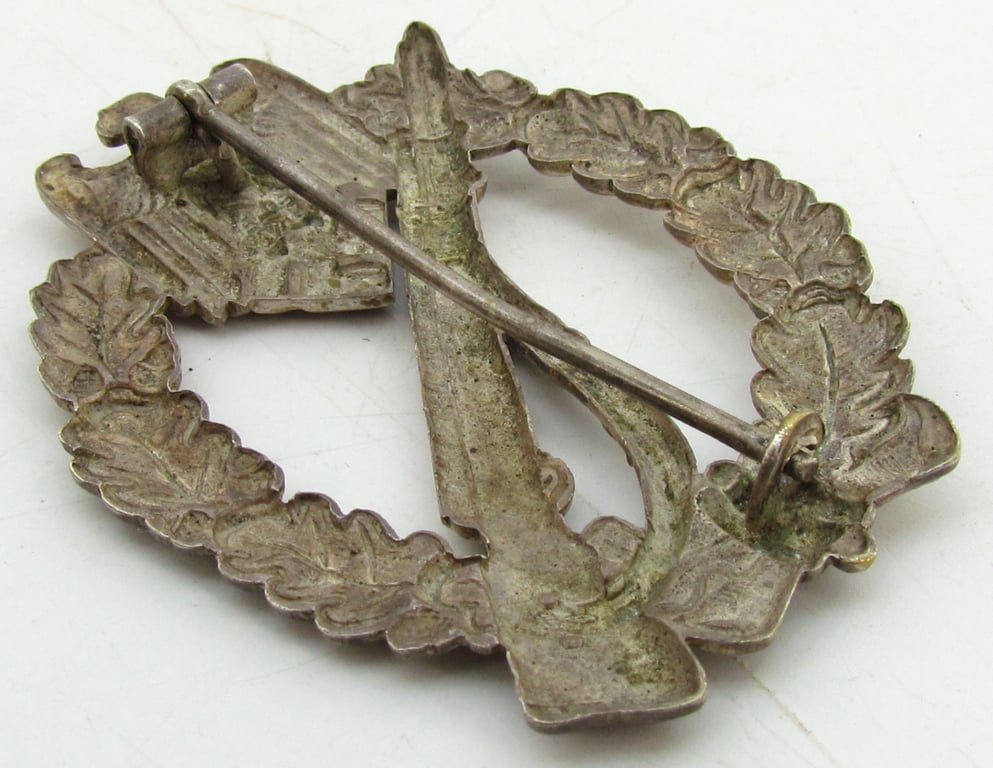 Infantry Assault Badge in Silver – Otto Schickle, Early Tombak Type