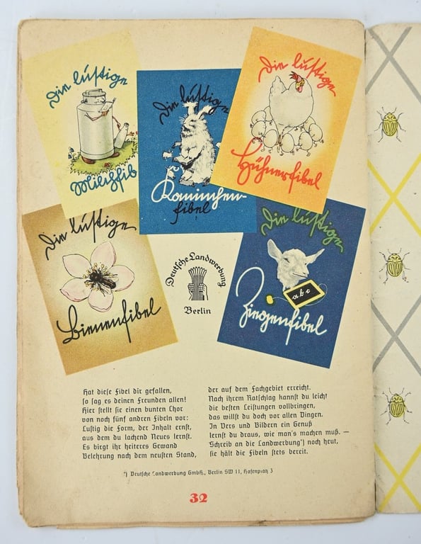 German Third Reich Period Booklet 'Colorado beetle' Fibel