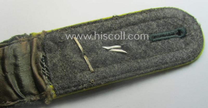 Single, WH (Heeres) NCO-type (ie. 'M36-/M40'-pattern, 'cyphered' shoulderstrap: 'Feldwebel des Nachrichten-Abts. 5'