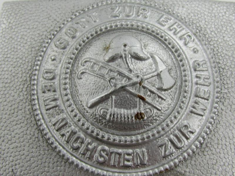 German Fireman's Fire Brigade Belt With Buckle