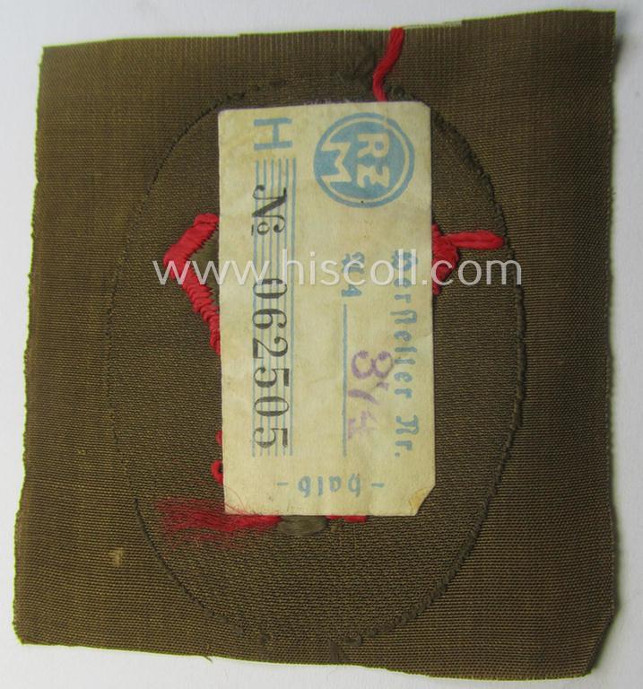 SA (ie. 'Sturmabteilungen') armbadge: 'Sanitäts-Unterführer o. Mann' (ie. 'SA-Feldscher')