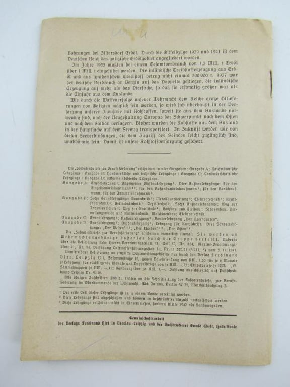 Soldatenbriefe zur Berufsförderung. Grundlehrgang