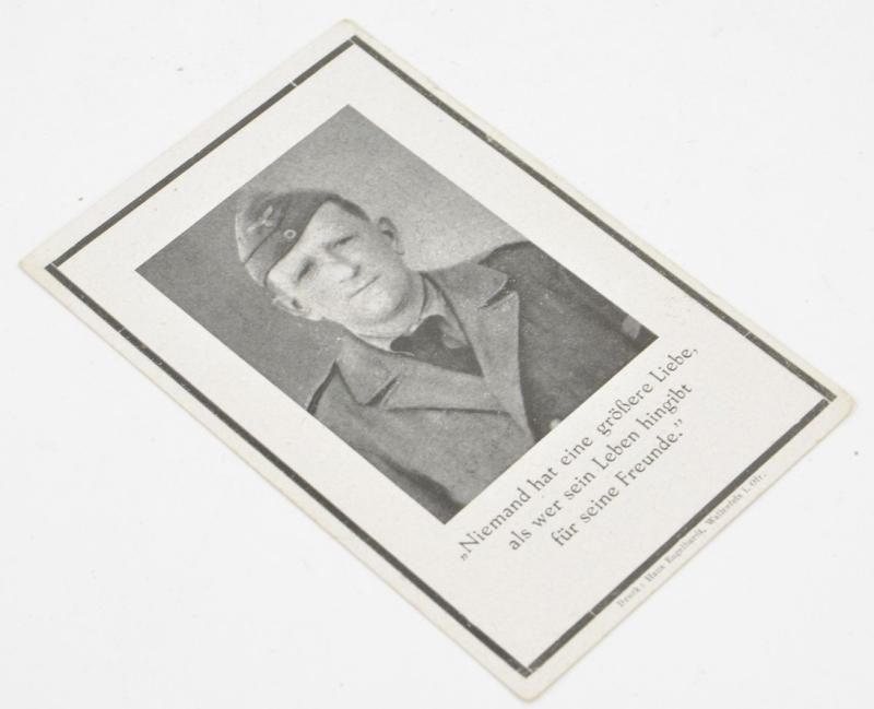 German WH Deathcard 'Johann Wunder'