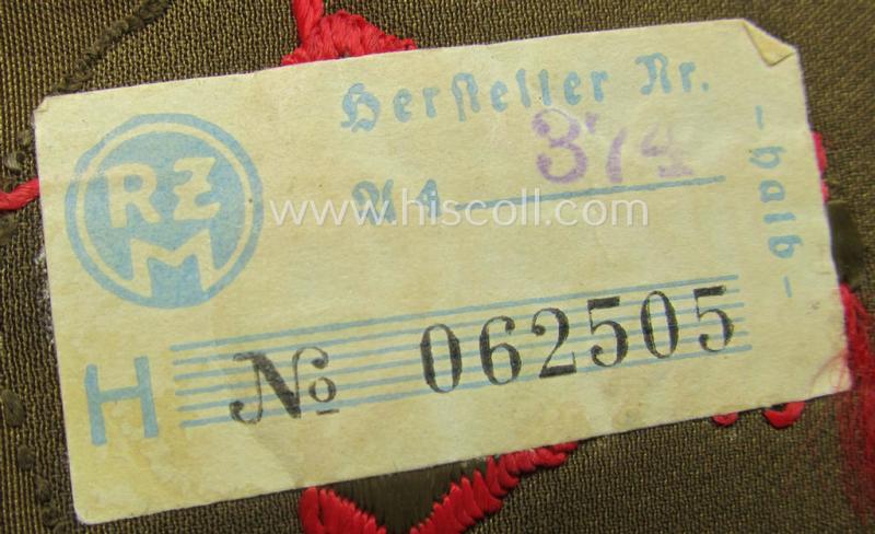 SA (ie. 'Sturmabteilungen') armbadge: 'Sanitäts-Unterführer o. Mann' (ie. 'SA-Feldscher')