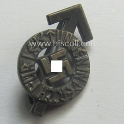 Miniature, HJ- (ie. 'Hitlerjugend'-) sports-badge (or: 'HJ-Leistungsrune') of...
