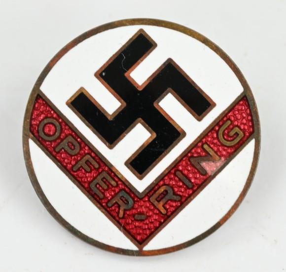 German NSDAP Opfer-Ring Support Badge