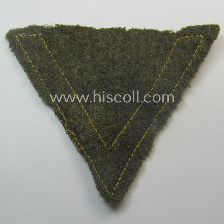 Attractive - and actually scarcely encountered! - piece of SA- (ie. 'Sturmabteilungen') related arm-insignia, being a so-called: 'Ehrenwinkel für Altgediente Kämpfer o. Angehörigen der SA' (ie. honor-chevron for old campaigners)