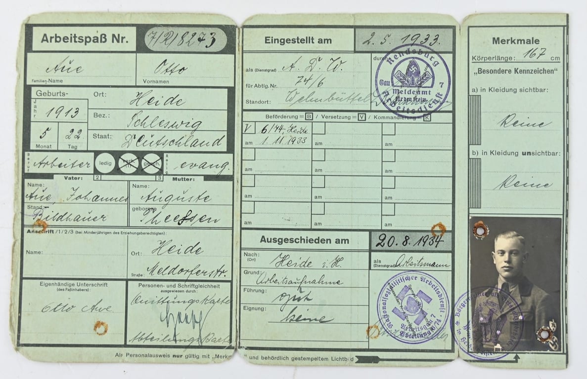 German RAD member Pass 74/6