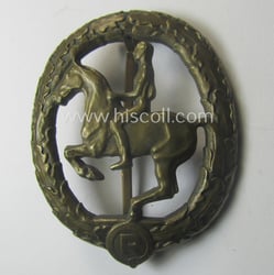'Deutsches Reiterabzeichen der 3. Klasse (ie. 'in Bronze')...